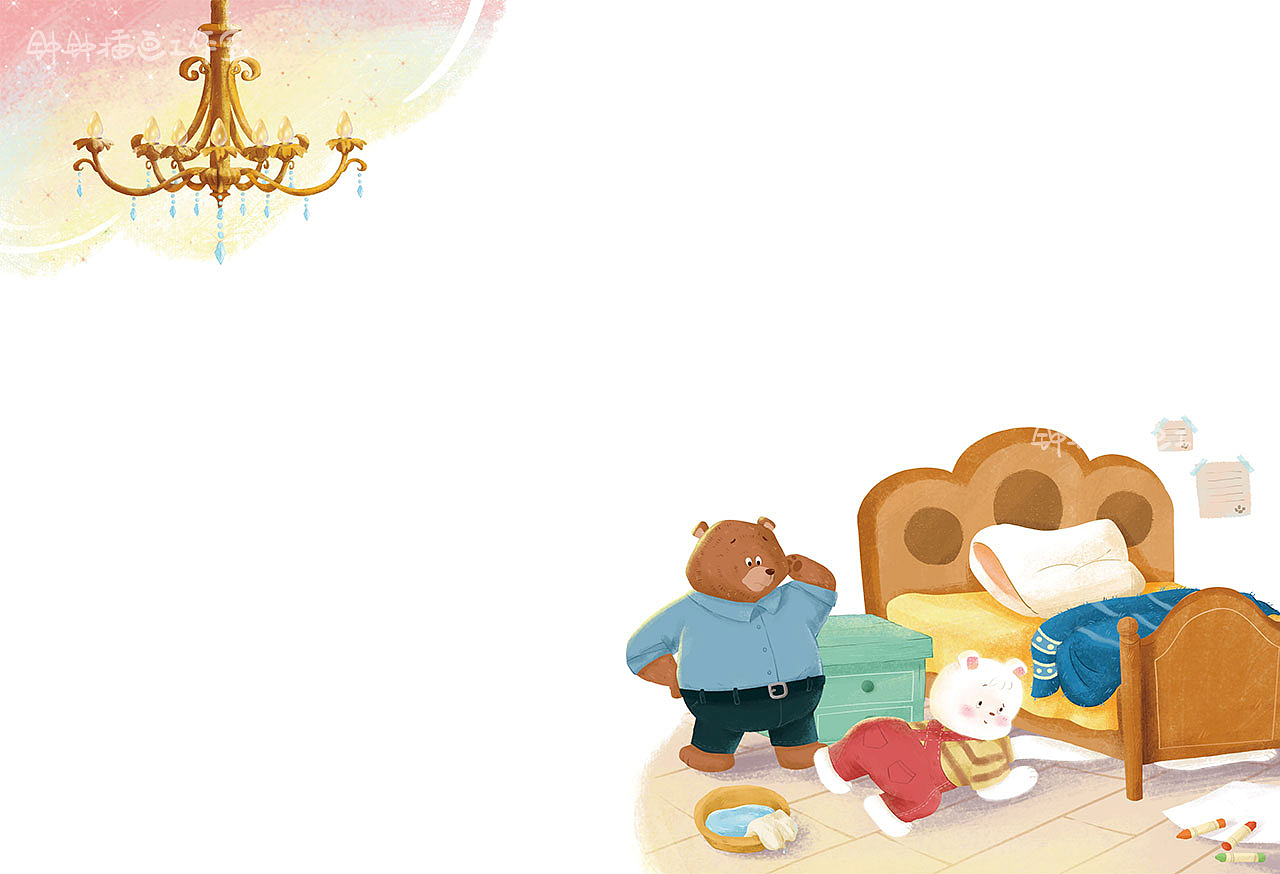 童书插图｜《绿森林的云朵熊》（已商用）（图ZNDA0NzY2NzA4） - 儿童插画 - 站酷设计师钟钟插画工作室原创素材 - 站酷ZCOOL