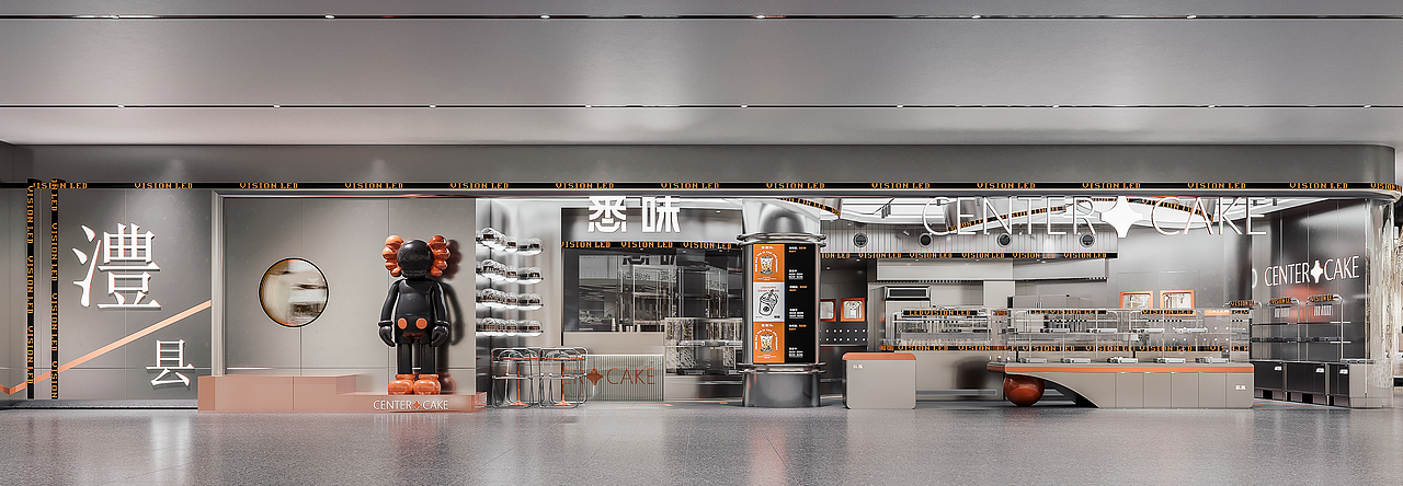 橙灰序章 | 甜品空间美学（图ZNDA0Nzc2OTcy） - 酒店餐饮设计 - 站酷设计师北玄笑笑原创素材 - 站酷ZCOOL