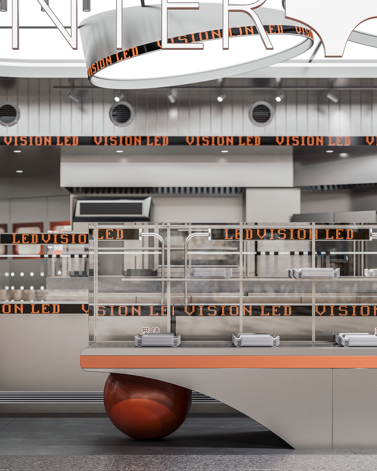 橙灰序章 | 甜品空间美学（图ZNDA0Nzc2OTc2） - 酒店餐饮设计 - 站酷设计师北玄笑笑原创素材 - 站酷ZCOOL