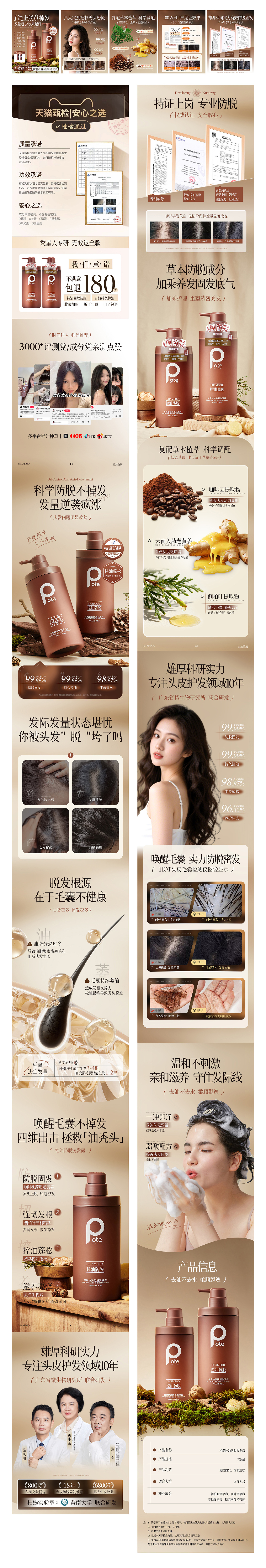 防脱洗发露丨详情页面设计丨日用品 | 护肤品（图ZNDA0Nzg2NTg4） - 电商 - 站酷设计师丛林猫原创素材 - 站酷ZCOOL