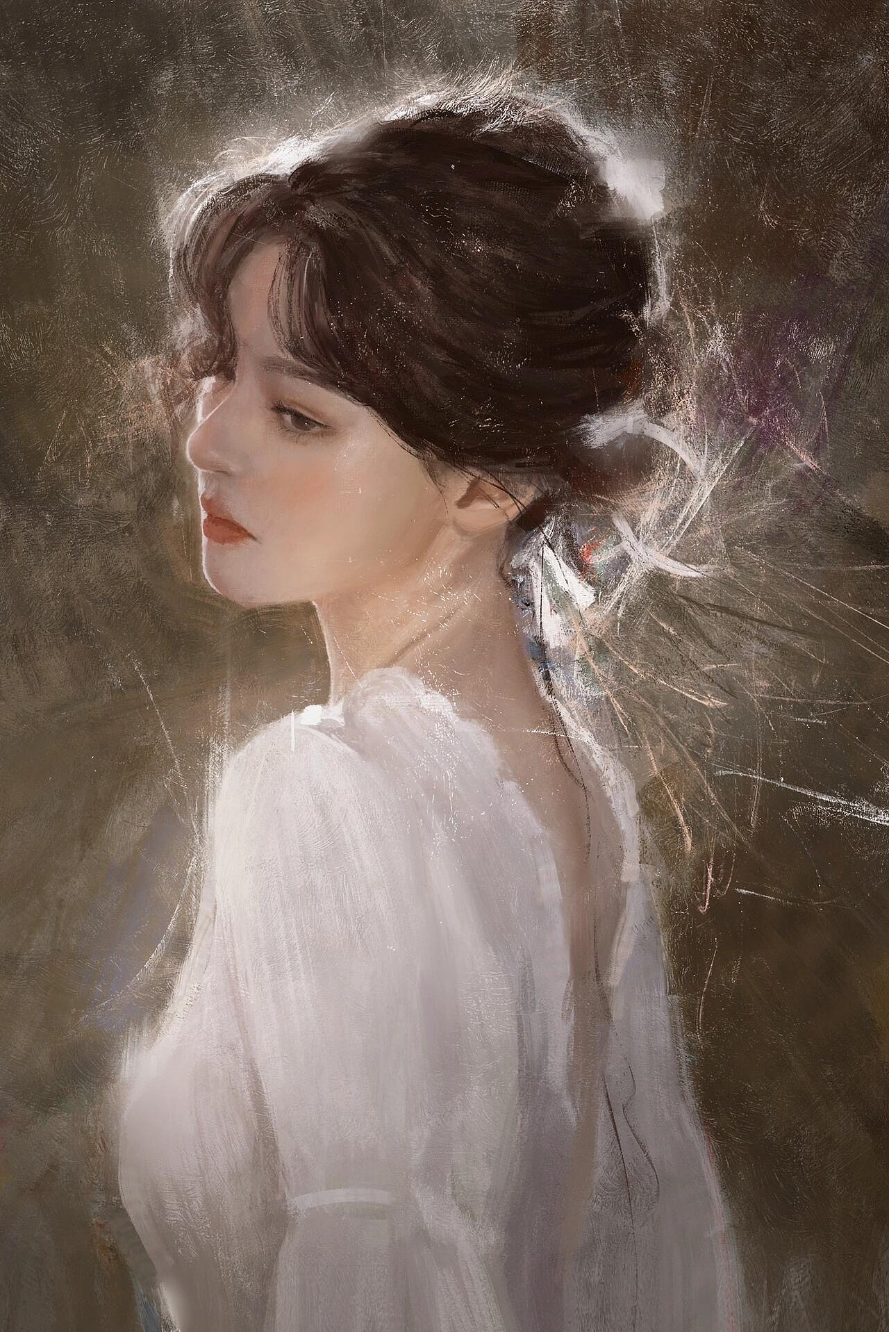 厚涂油画写实风格插画（图ZNDA0Nzg3NTQ4） - 艺术插画 - 站酷设计师橘子香气不是你原创素材 - 站酷ZCOOL