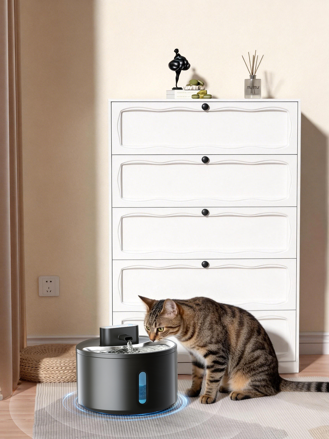 宠物自动喂水器产品建模渲染，oc渲染产品图结合AI生成（图ZNDA0Nzg5OTk2） - 产品 - 站酷设计师秃秃族长原创素材 - 站酷ZCOOL