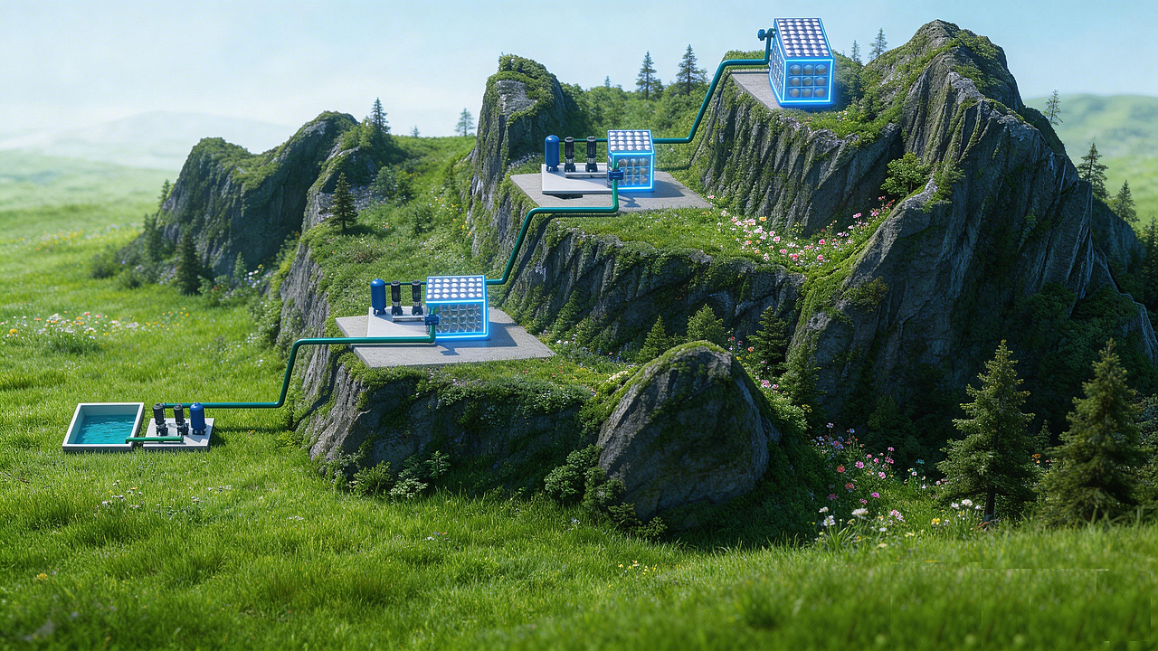 水厂三维效果图（图ZNDA0NzkzODA4） - 场景 - 站酷设计师雪12321原创素材 - 站酷ZCOOL