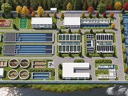 水廠三維效果圖