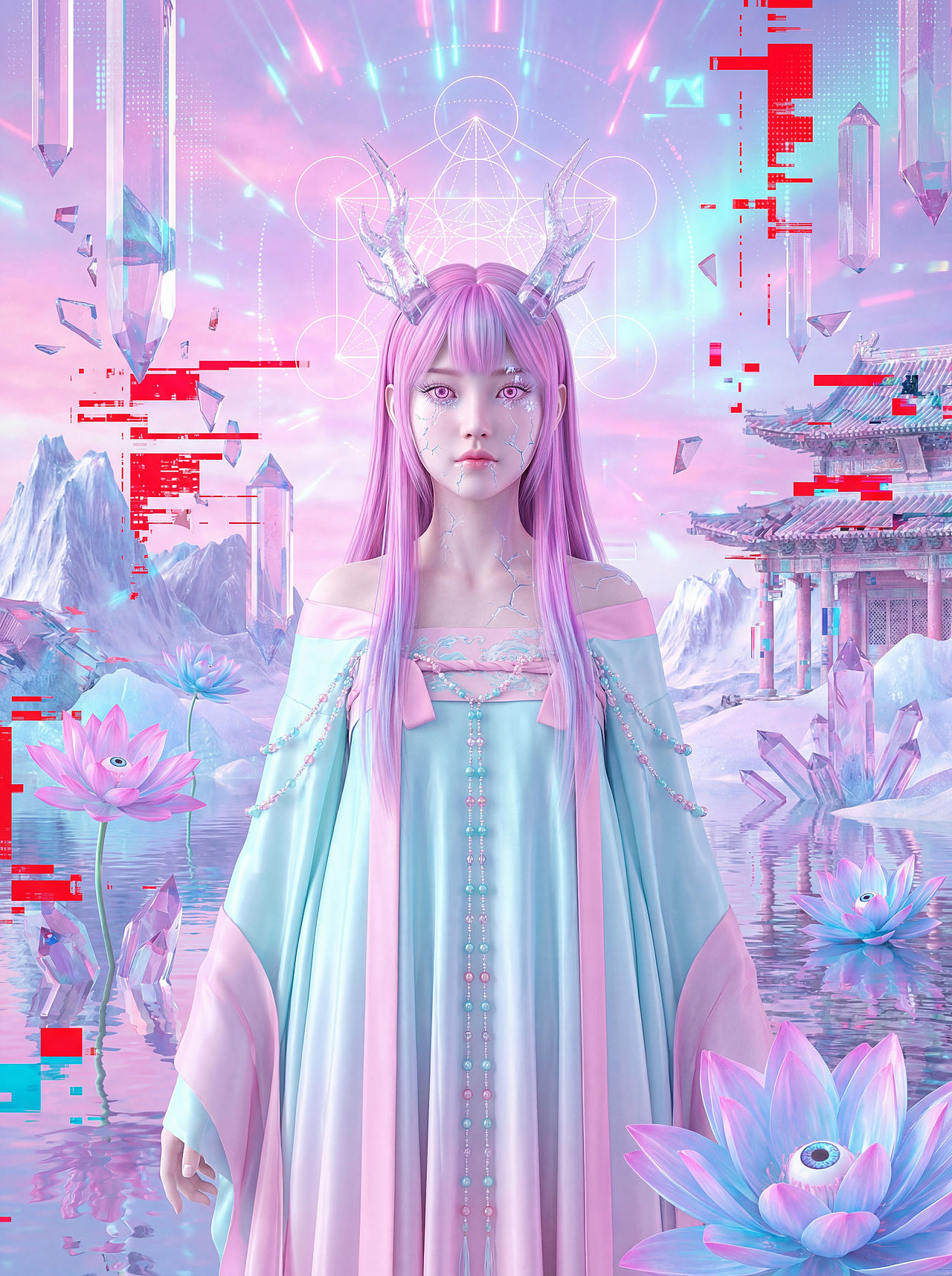 《算法弥留》AIMV 格式化的最后一场梦（图ZNDA0Nzk0NTg0） - AI作品 - 站酷设计师琵旦PIDAN原创素材 - 站酷ZCOOL