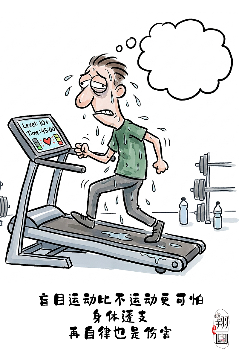 漫画中年养生：锻炼第三，作息第二，情绪第一（图ZNDA0Nzk5MjM2） - 中/长篇漫画 - 站酷设计师huashuoshi原创素材 - 站酷ZCOOL