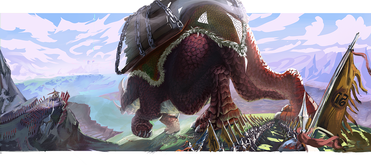 巨兽与归途｜写实厚涂原创插画（图ZNDA0Nzk5Nzgw） - 商业插画 - 站酷设计师举鹿原创素材 - 站酷ZCOOL