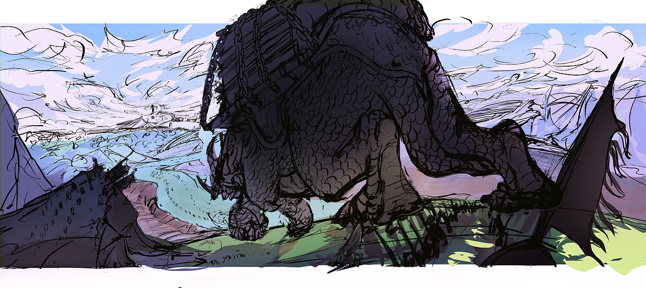 巨兽与归途｜写实厚涂原创插画（图ZNDA0Nzk5NzY4） - 商业插画 - 站酷设计师举鹿原创素材 - 站酷ZCOOL