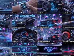 AI 汽车 CG 短片｜机械组装视觉秀