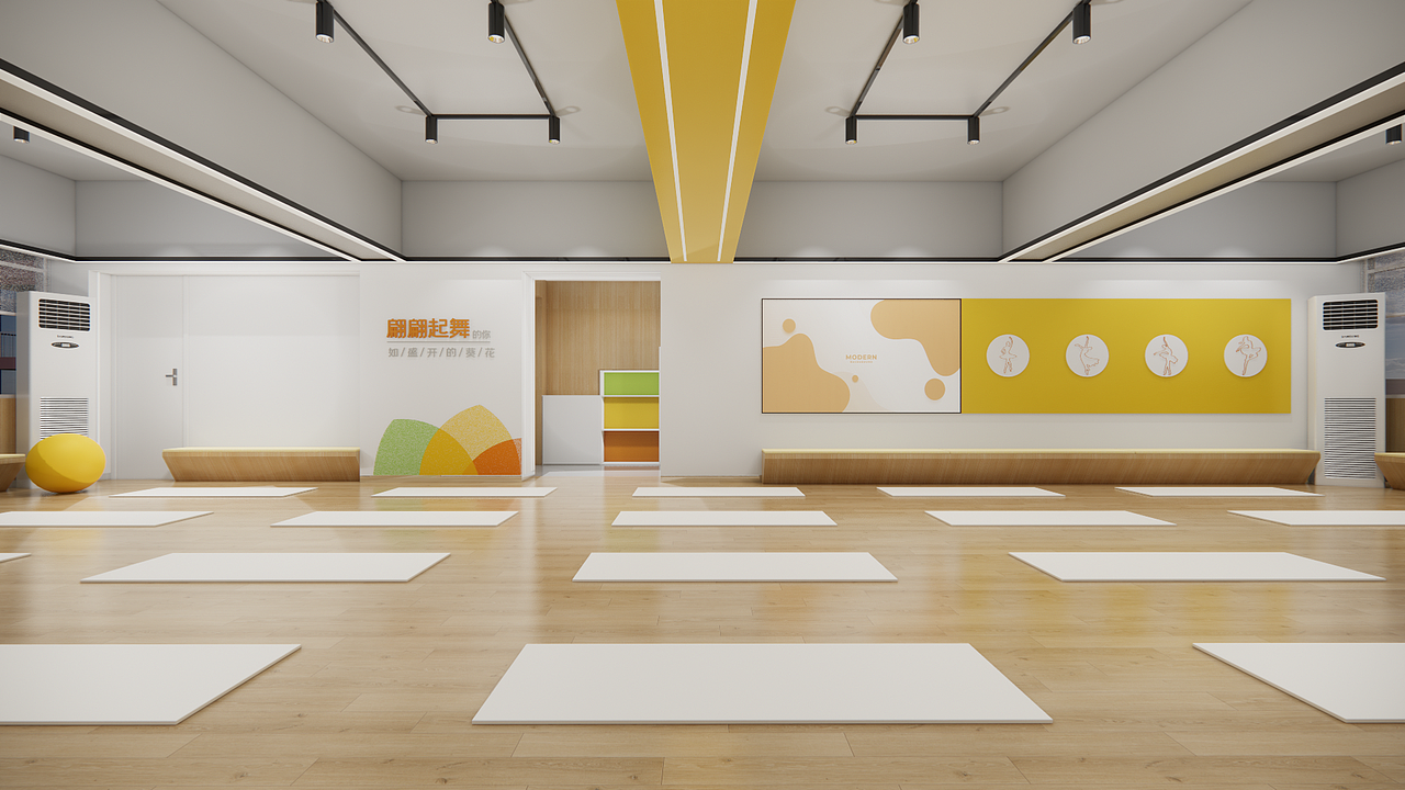少儿舞蹈空间设计 | 让每一次跳跃都踩在快乐上✨（图ZNDA0ODE4NDg4） - 舞台美术 - 站酷设计师方寸造序原创素材 - 站酷ZCOOL
