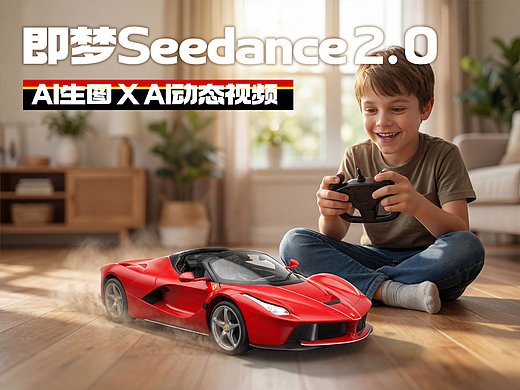 1:14法拉利LaFerrari Aperta遥控车AI创图+动态短片