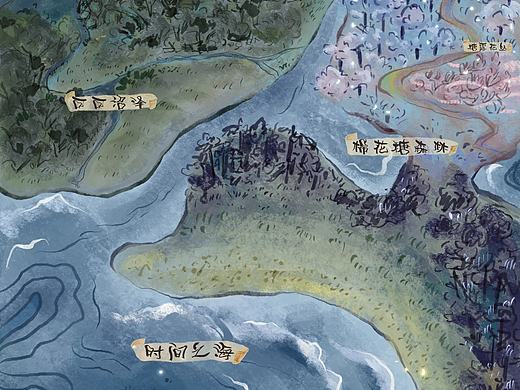 绘本《星辰之花》世界观地图（个人主页-ZNzMzODI4NTY=） - 绘本 - 站酷设计师一颗糖啊原创素材 - 站酷ZCOOL