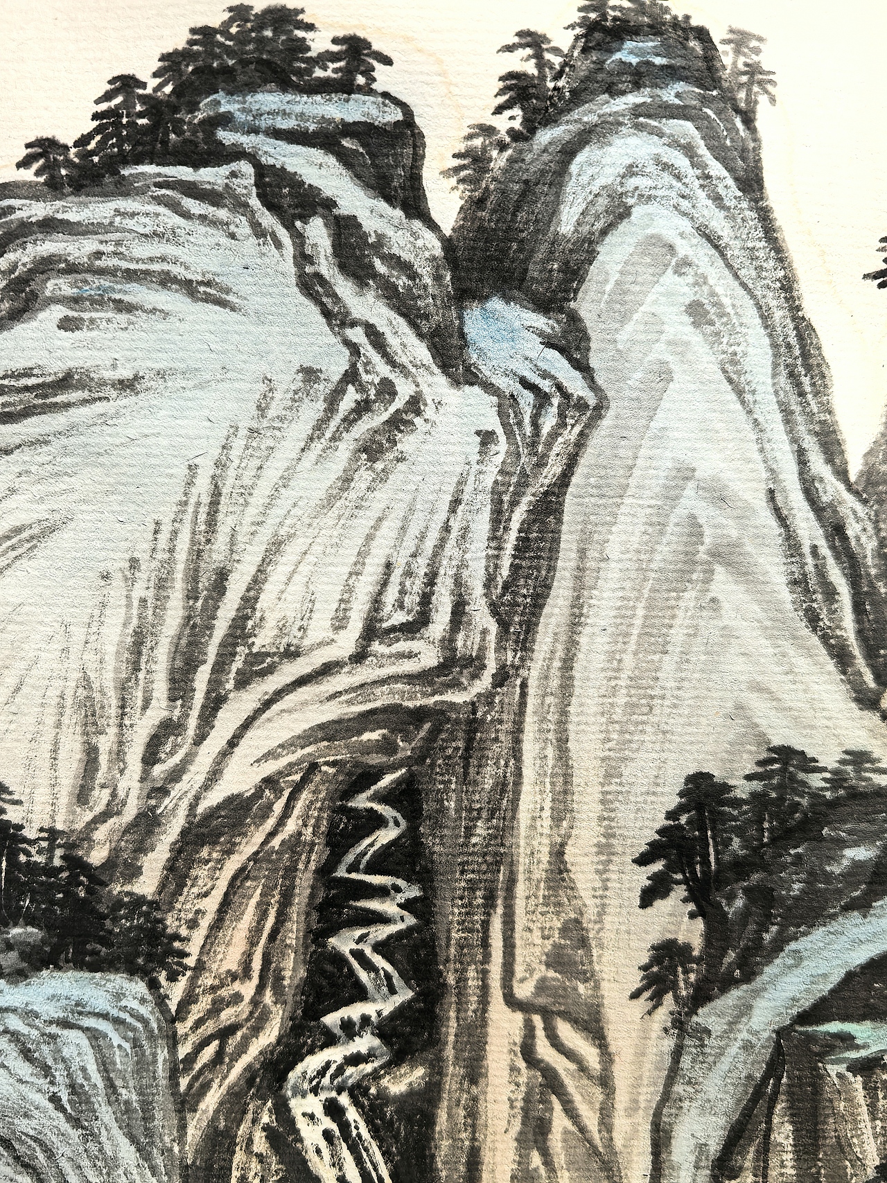 溪山飞瀑（图ZNDA0ODIxOTI0） - 绘画 - 站酷设计师安田原创素材 - 站酷ZCOOL