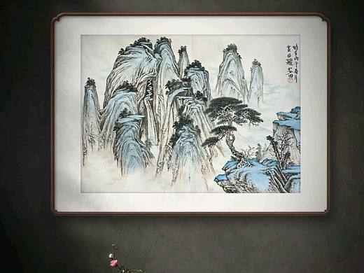 溪山飞瀑