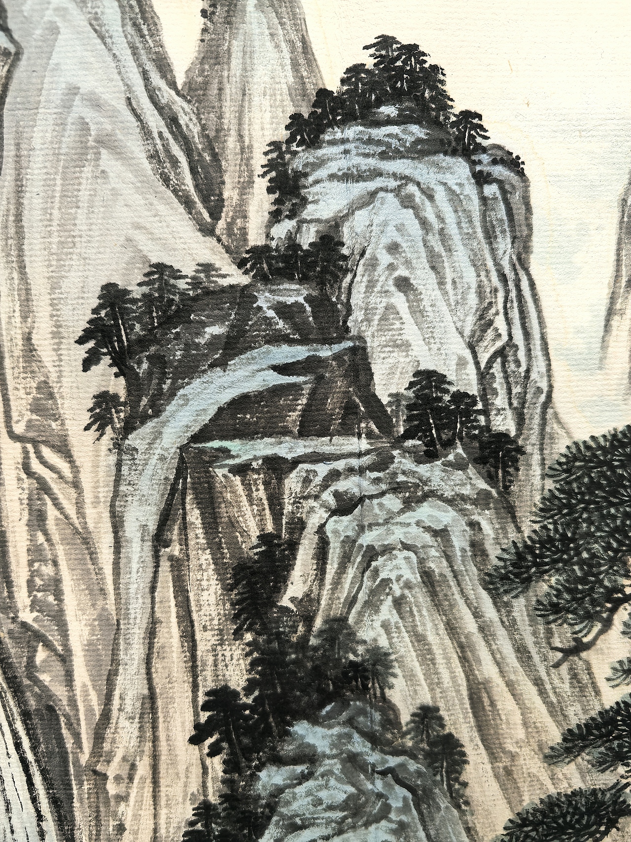 溪山飞瀑（图ZNDA0ODIxOTI4） - 绘画 - 站酷设计师安田原创素材 - 站酷ZCOOL