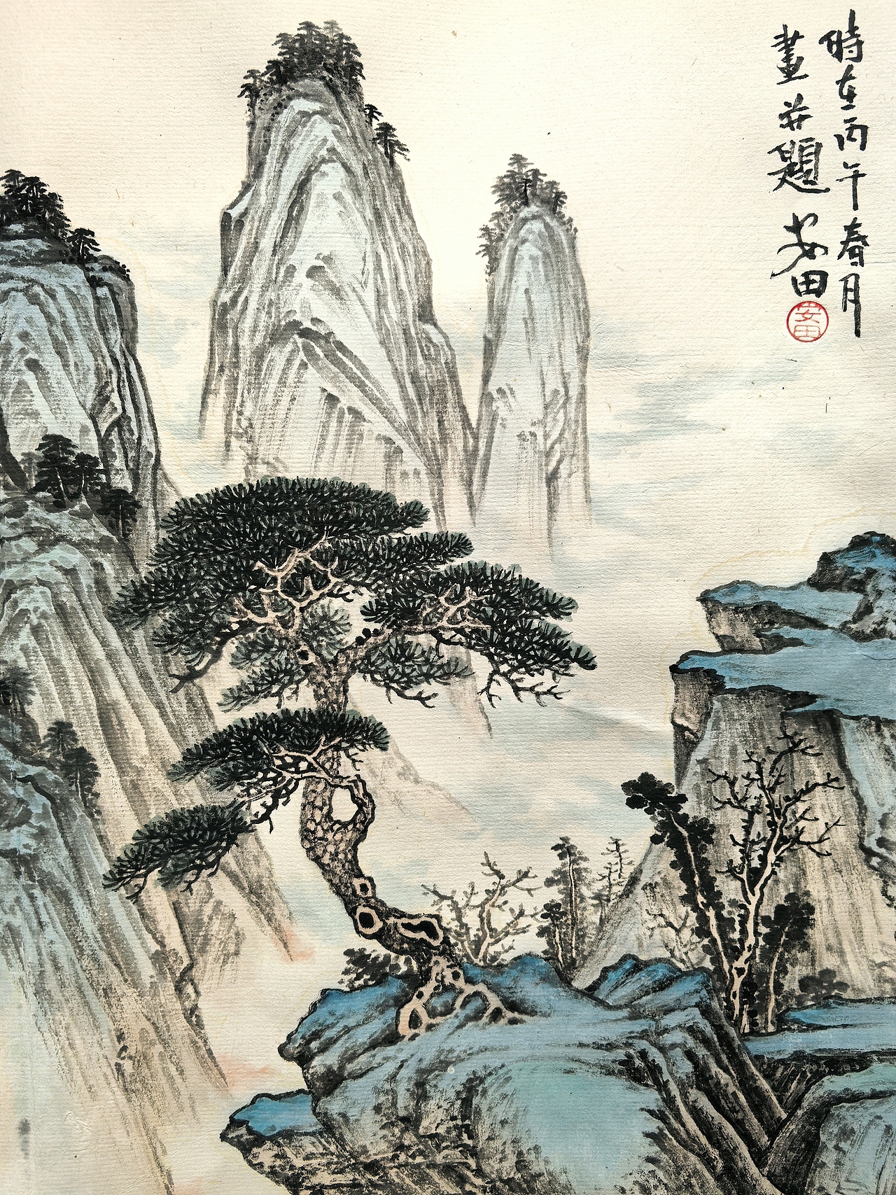 溪山飞瀑（图ZNDA0ODIxOTQ0） - 绘画 - 站酷设计师安田原创素材 - 站酷ZCOOL