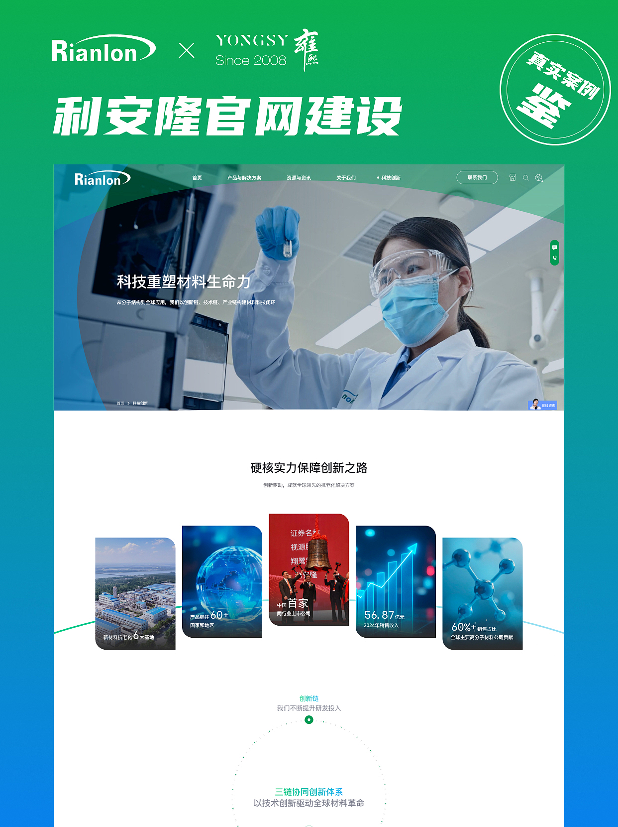 【上海雍熙YONGSY】化工行业网站建设：利安隆（图ZNDA0ODIzODg4） - 企业官网 - 站酷设计师上海雍熙原创素材 - 站酷ZCOOL