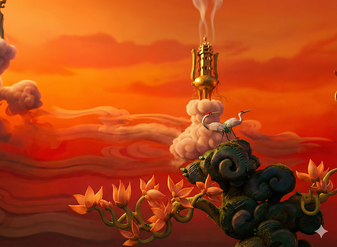 大闹天宫，但是3d风格的（图ZNDA0ODMyNDY4） - 艺术插画 - 站酷设计师YIIIJIIIE原创素材 - 站酷ZCOOL