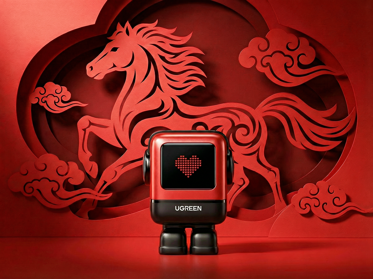 AIGC赋能 | UGREEN充电器&耳机 · 剪纸风视觉设计！（图ZNDA0ODM3MTgw） - AI作品 - 站酷设计师夏木L原创素材 - 站酷ZCOOL