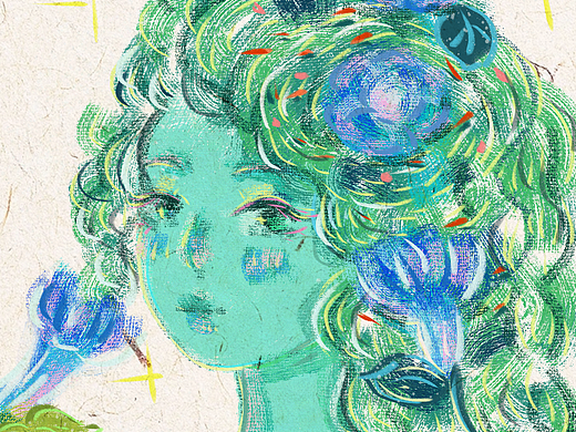 遐想和女孩（個人主頁-ZNzMzODQ4ODQ=） - 藝術(shù)插畫 - 站酷設(shè)計師簡愛Jane原創(chuàng)素材 - 站酷ZCOOL