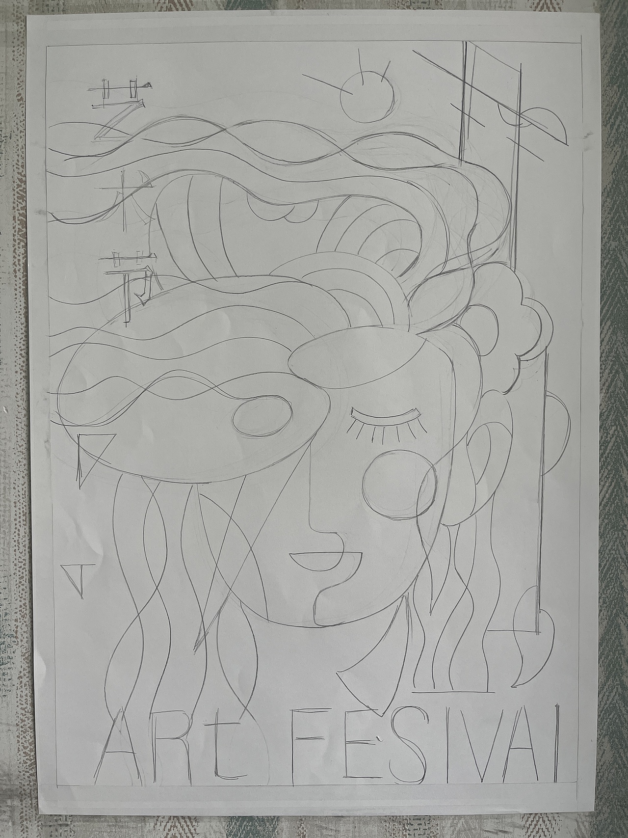 绘制一幅装饰性的艺术节海报（图ZNDA0ODM5OTUy） - 艺术插画 - 站酷设计师MEDICD原创素材 - 站酷ZCOOL