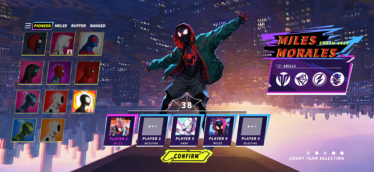 《蜘蛛侠：纵横宇宙》主题游戏UI（练习作品）（图ZNDA0ODQ5Mzc2） - 游戏UI - 站酷设计师巴哩咕hs22原创素材 - 站酷ZCOOL