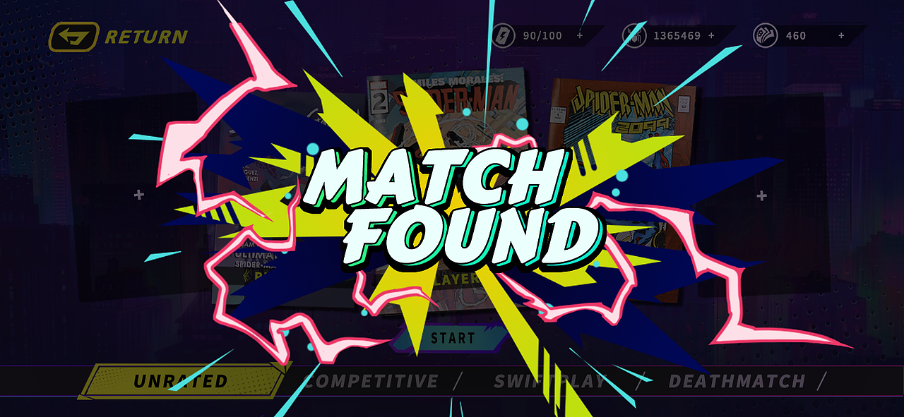 《蜘蛛侠：纵横宇宙》主题游戏UI（练习作品）（图ZNDA0ODQ5NTQ4） - 游戏UI - 站酷设计师巴哩咕hs22原创素材 - 站酷ZCOOL