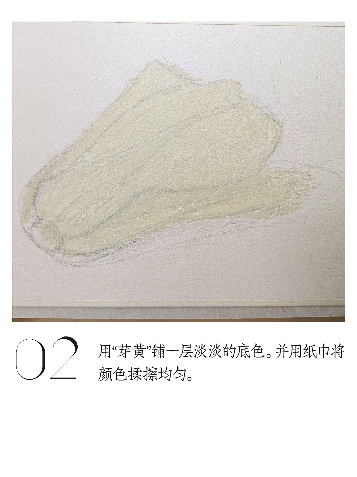 油畫棒教程 | 輕松繪制小白菜（圖ZNDA0ODUxNzUy） - 繪畫 - 站酷設(shè)計(jì)師天藍(lán)空空空原創(chuàng)素材 - 站酷ZCOOL