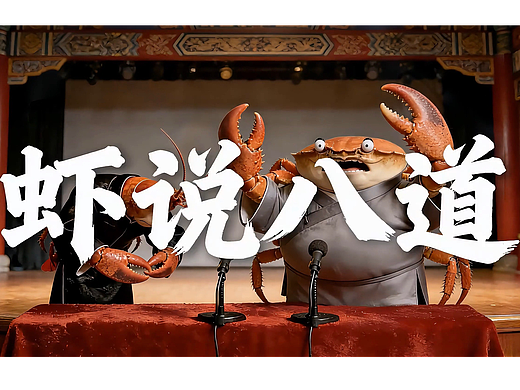 【虾说八道】当相声界来了位小龙虾之谐音梗虾蟹相声组