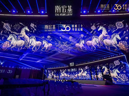 潮宏基30周年纪念插画