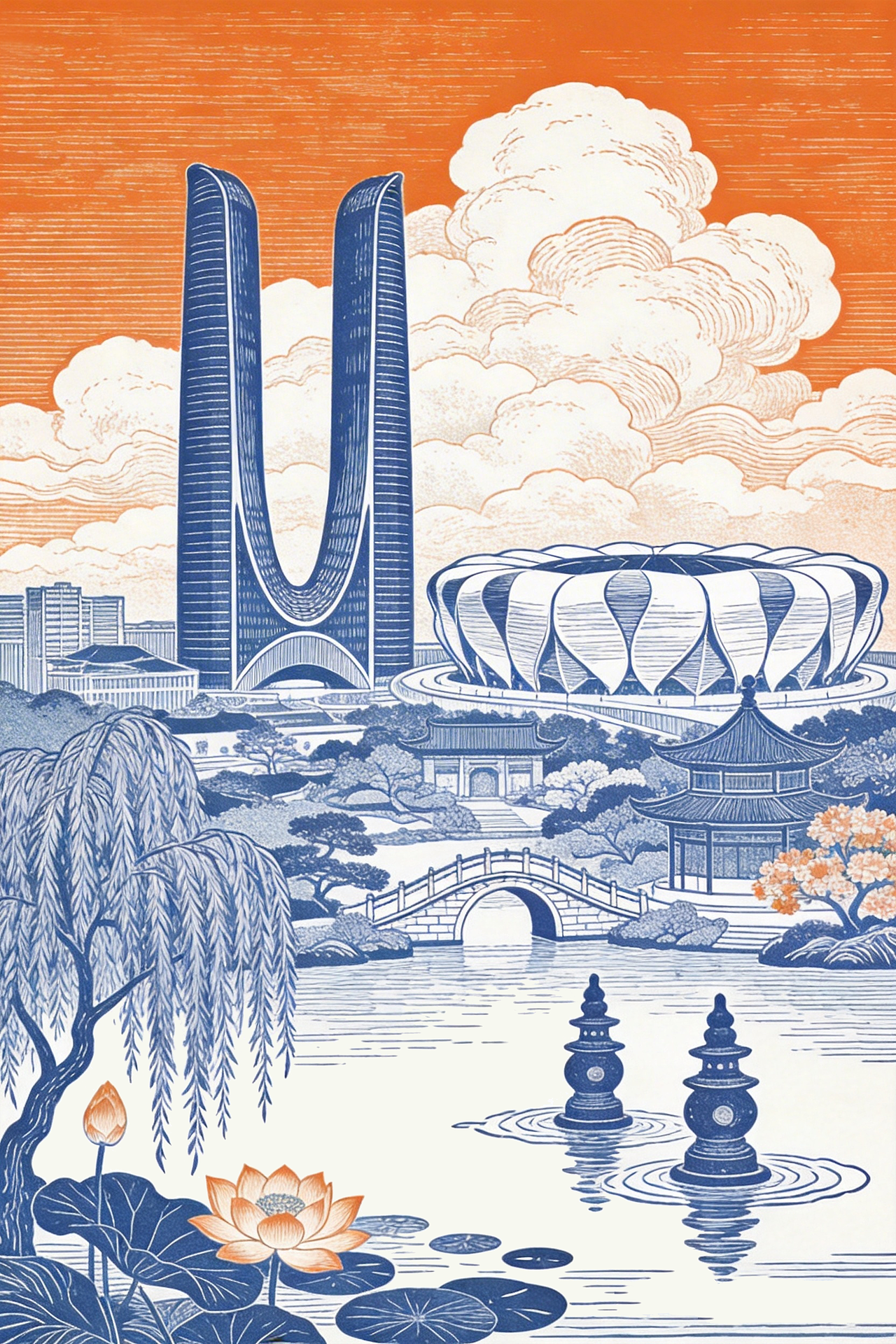 用最纯粹的线条语言，串联起过去与现在（图ZNDA0ODU1OTUy） - 海报 - 站酷设计师JUSUF0571原创素材 - 站酷ZCOOL