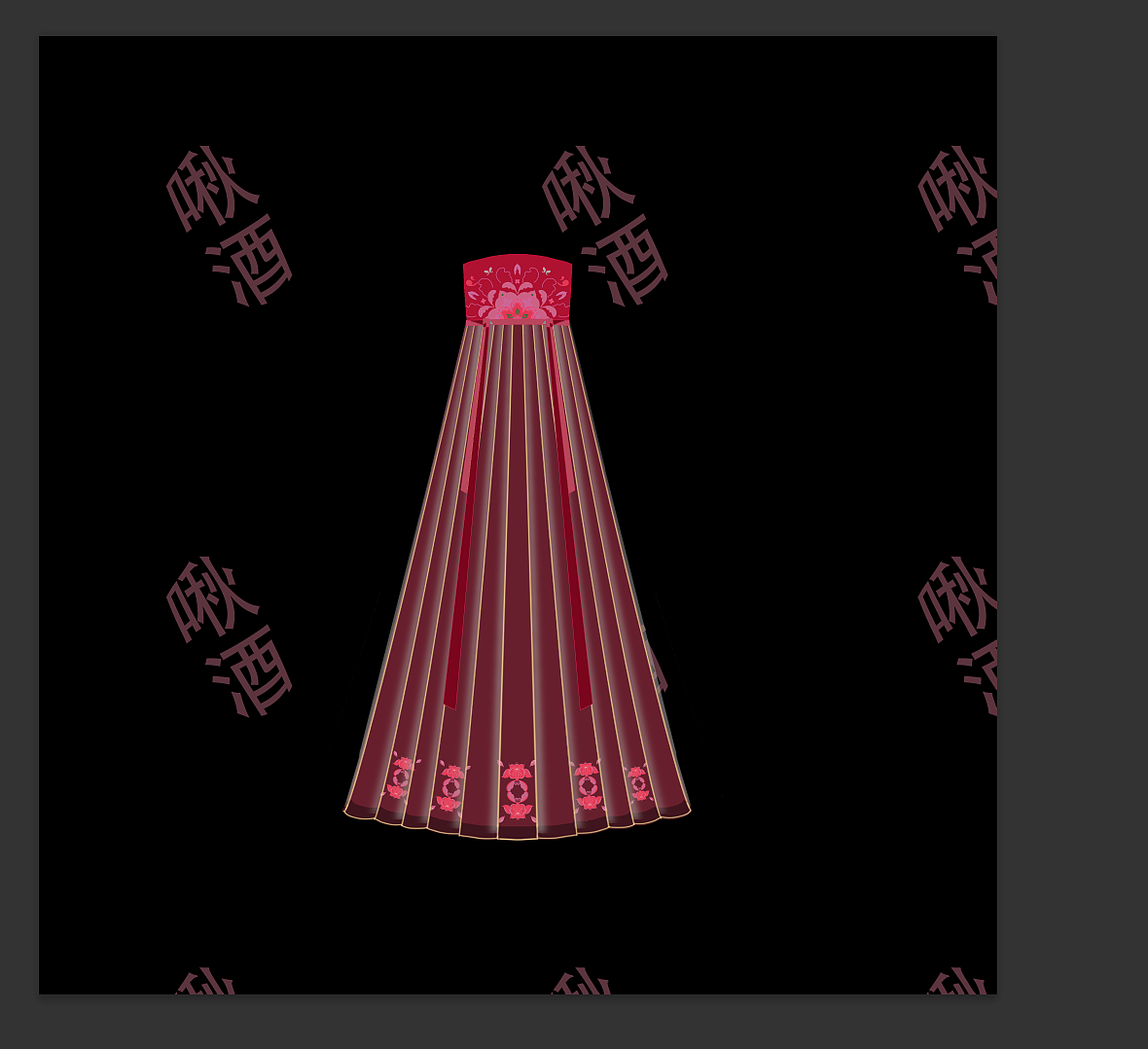 原创汉服设计稿（图ZNDA0ODU4NDMy） - 传统/民族服饰 - 站酷设计师啾酒向阳原创素材 - 站酷ZCOOL