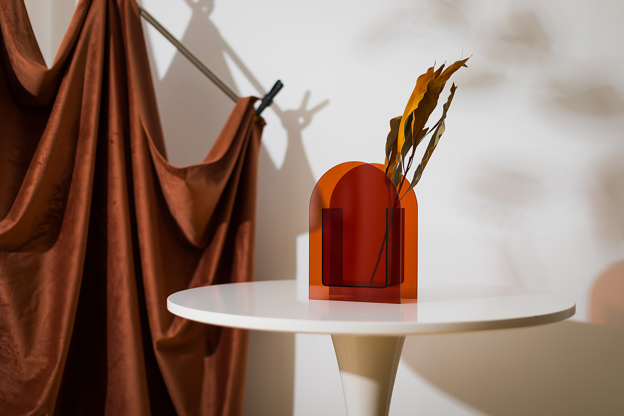 《只要你快乐》| 亚克力花瓶 | 装饰品 | 摆件（图ZNDA0ODU4NjY4） - 产品摄影 - 站酷设计师一毛拍美器原创素材 - 站酷ZCOOL