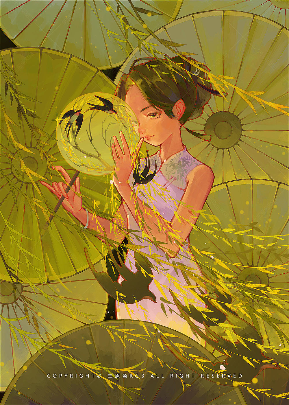 柳绿枝头燕子归《春和景明》系列插画集（图ZNDA0ODU5NTQw） - 商业插画 - 站酷设计师三原色RGB原创素材 - 站酷ZCOOL