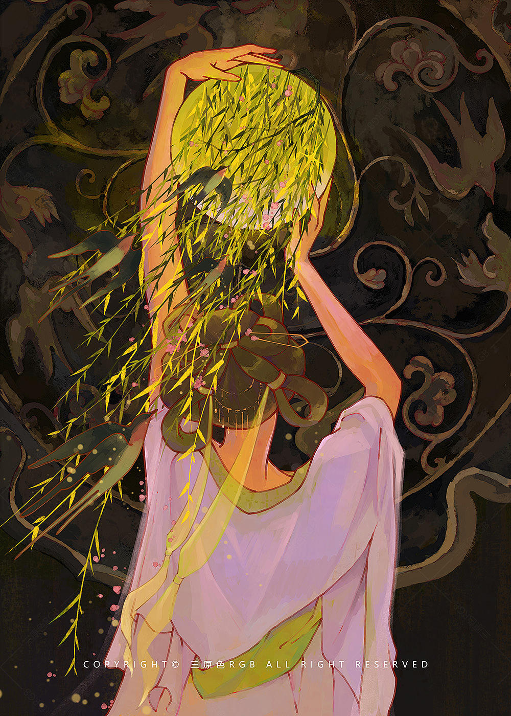 柳绿枝头燕子归《春和景明》系列插画集（图ZNDA0ODU5NTUy） - 商业插画 - 站酷设计师三原色RGB原创素材 - 站酷ZCOOL