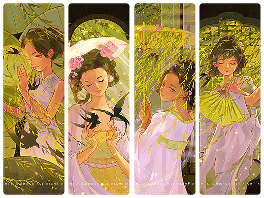 柳绿枝头燕子归《春和景明》系列插画集