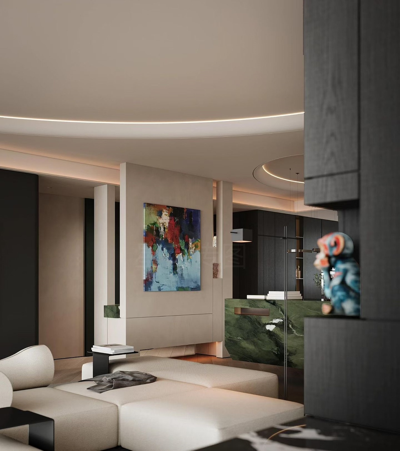 摩登意式现代大平层（图ZNDA0ODY5NDgw） - 其他平面 - 站酷设计师舒瑾原创素材 - 站酷ZCOOL