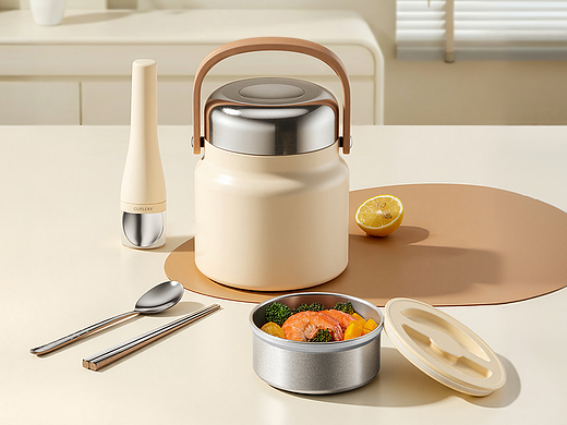 产品建模渲染 I 保温提桶 ✖ 礼想抱福