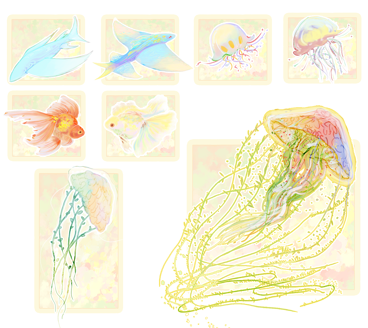 春日自绘素材（4）（图ZNDA0ODc1Nzcy） - 商业插画 - 站酷设计师阿乐在画画原创素材 - 站酷ZCOOL