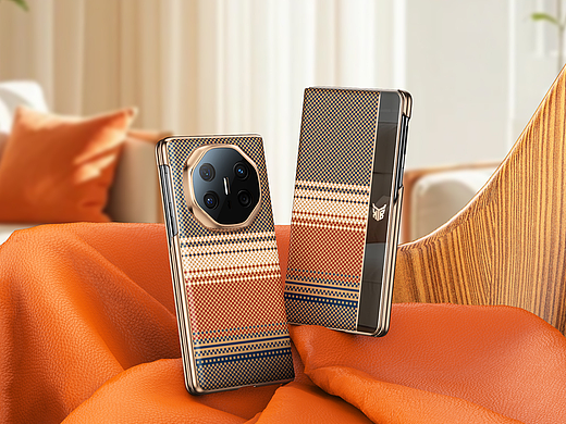 HUAWEI Mate X6纤维纹视窗电镀保护套渲染-主图+详情页