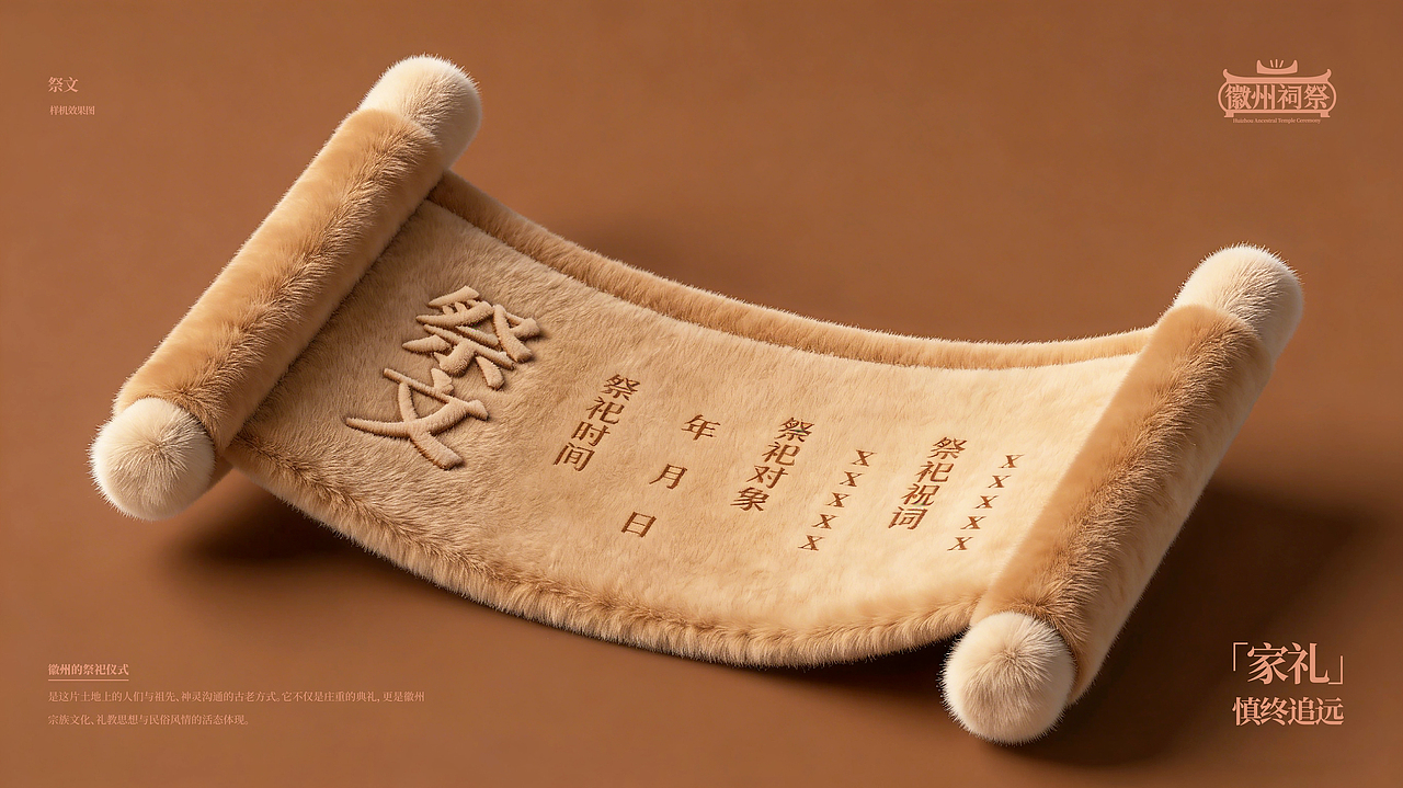 徽州祠祭（非遗）（图ZNDA0ODc3MzM2） - 品牌 - 站酷设计师荼锦水云身原创素材 - 站酷ZCOOL