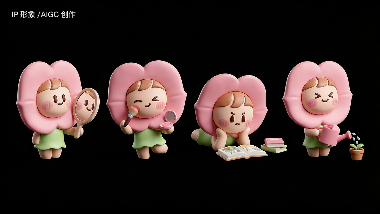 儿童彩妆IP创作丨原创丨AIGC（图ZNDA0ODc3Mzgw） - IP形象 - 站酷设计师MengDesign梦原创素材 - 站酷ZCOOL