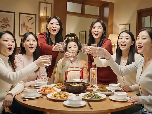 老村长酒妇女节视频AIGC