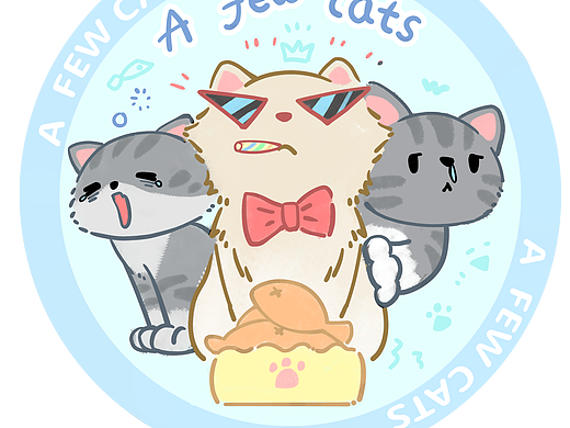 猫猫杯垫（个人主页-ZNzMzOTA3NDQ=） - 商业插画 - 站酷设计师彦清青原创素材 - 站酷ZCOOL