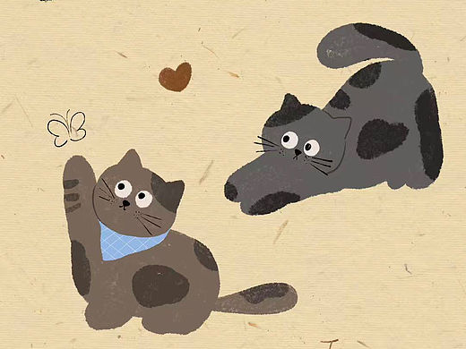 喵咪插画头像定制