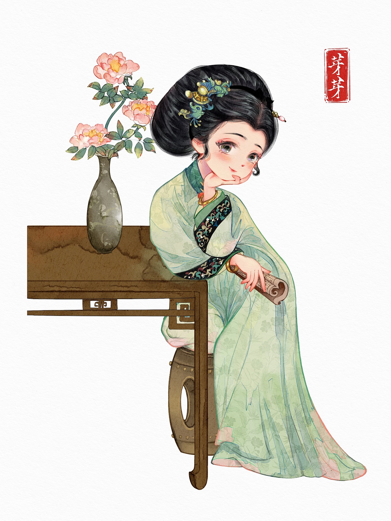 小时候吃过的细糠（图ZNDA0ODk5MzUy） - 商业插画 - 站酷设计师芽芽_ling原创素材 - 站酷ZCOOL
