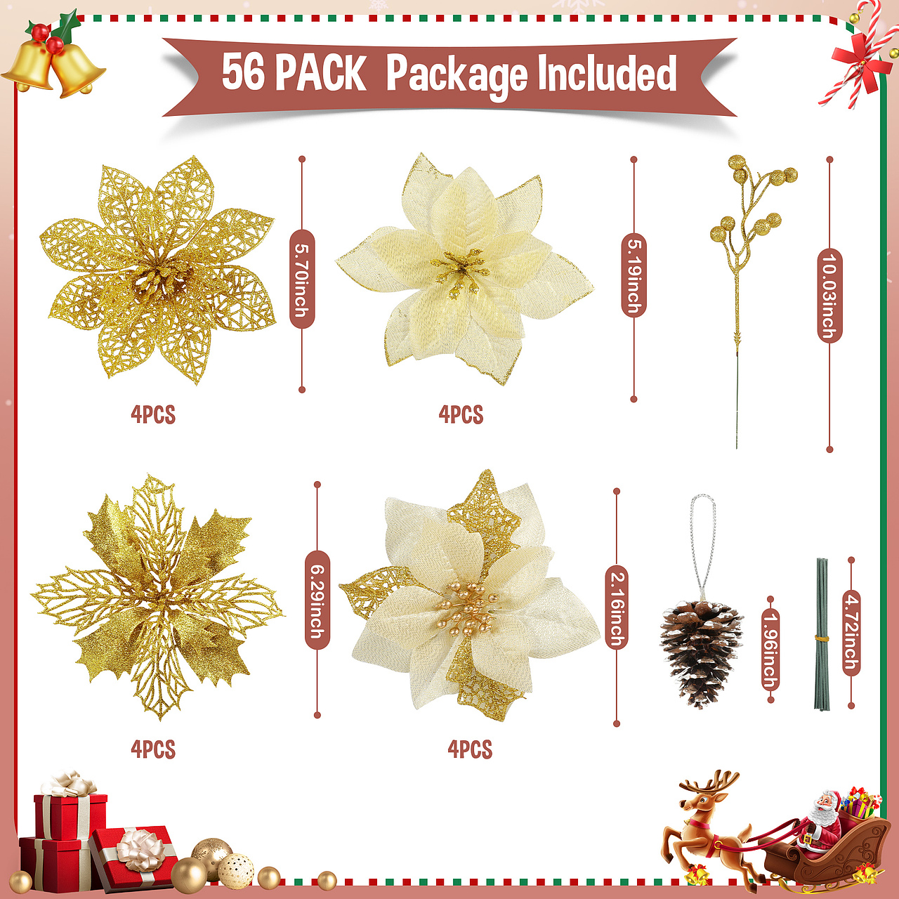 亚马逊主图--圣诞仿真花（图ZNDA0OTAwNzI4） - 电商 - 站酷设计师SZ非凡印象原创素材 - 站酷ZCOOL