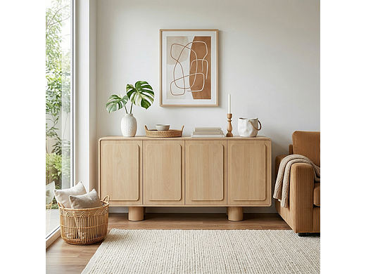 原木治愈系 | 多功能圆角柜，让家自带温柔滤镜