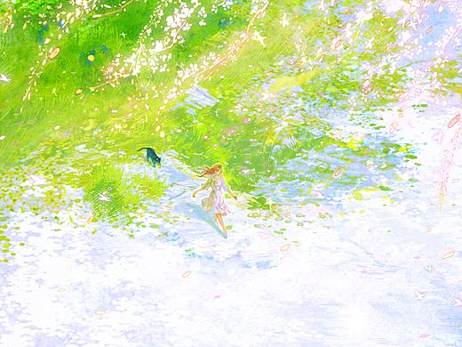 “风一吹，就掉进了春天里”