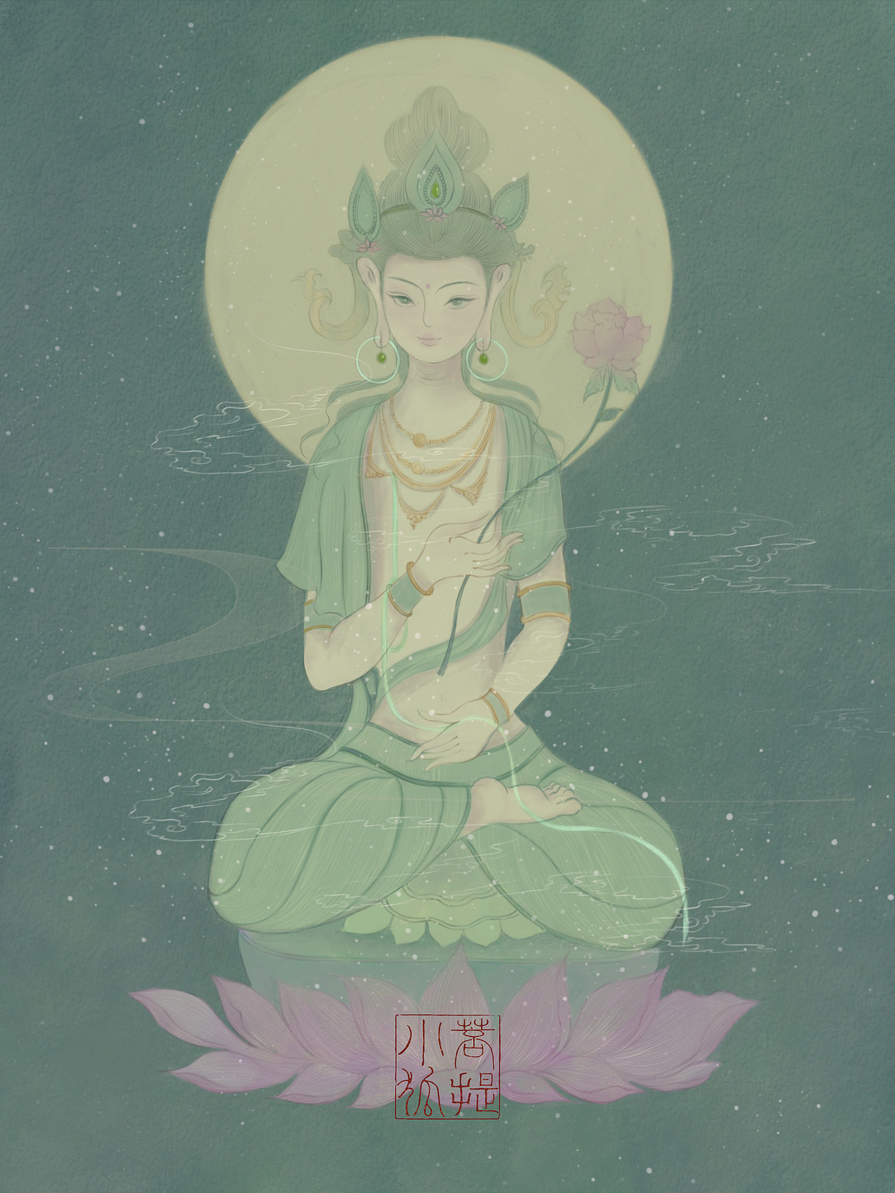 《东方神女》画集-未完结（图ZNDA0OTEyODEy） - 商业插画 - 站酷设计师菩提小狐原创素材 - 站酷ZCOOL